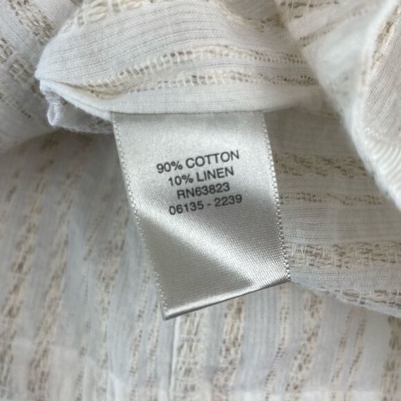 Christopher & Banks Linen Blend Button Down Shirt Size XL EUC - Picture 7 of 7